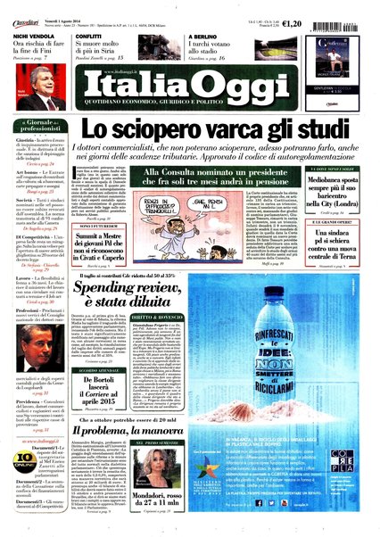 Italia oggi : quotidiano di economia finanza e politica